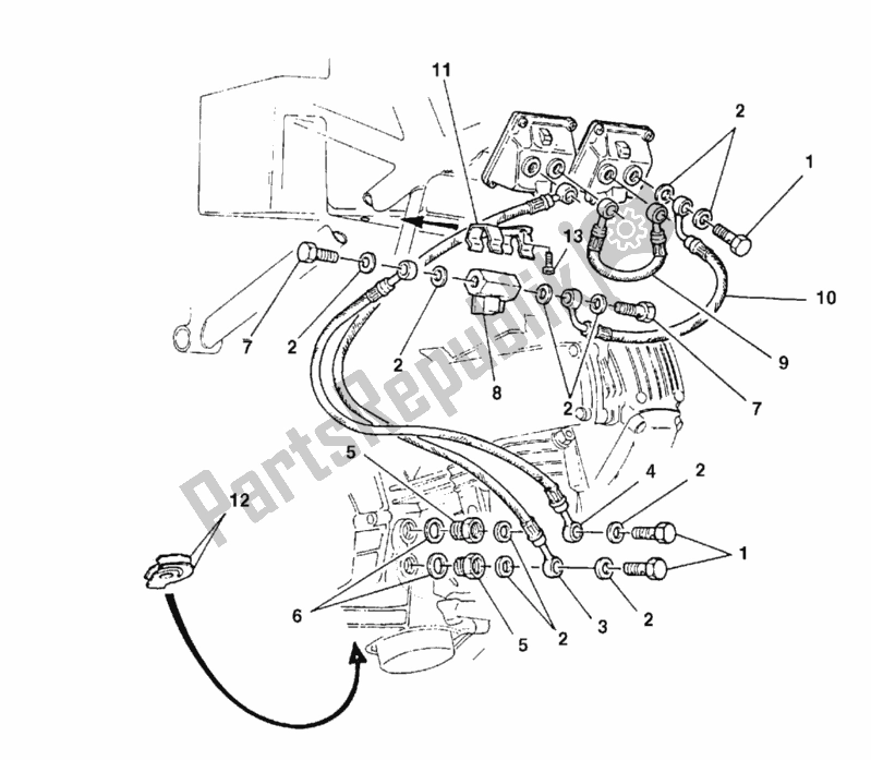 Tutte le parti per il Riscaldamento A Camera Galleggiante del Ducati Monster 600 Dark 1999